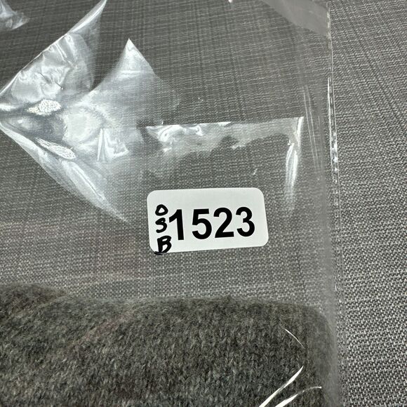 Shetland Wool Sweater Mens Large Grey‎ Center Stripes Old Navy Gorpcore - Picture 8 of 8